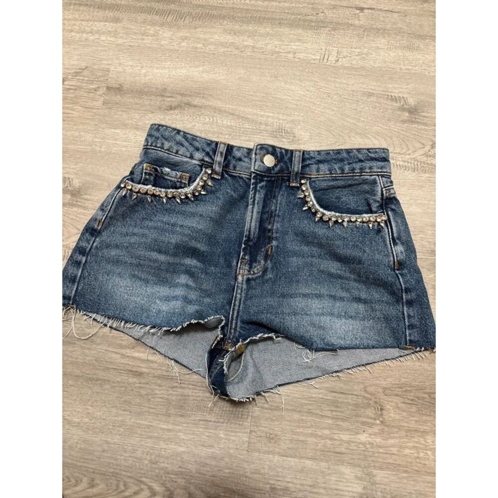 Anthropologie Pilcro Embellished Denim Shorts